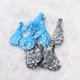 thumbnail image 4 of Juego de 10 globos de látex navideños de 12 pulgadas con estampado de copos de nieve de colores, para decorar fiestas navideñas y fiestas en casa (5 plateados y 5 azules)., 4 of 7