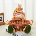 thumbnail image 6 of Byujiro Thanksgiving Gnomes Scarecrows Candy Basket for Thanksgiving Season Dolls Candy Container Home Decoration Embellishment, 6 of 6
