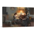 thumbnail image 1 of ARTCANVAS The Lesson Of Song Canvas Art Print by Delphin Enjolras - Size: 40" x 26" (0.75" Deep), 1 of 9