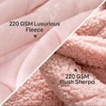 Sivio Fleece Weighted Blanket 15 lbs 60x80 inches, Flannel and Shaggy