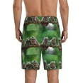 thumbnail image 3 of Kdxio Australian White Tree Frog Print Mens Sleep Shorts Bottoms Soft Comfy Pajama Wear Pants with Drawstring Pockets, 3 of 7