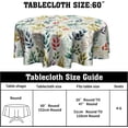 thumbnail image 2 of Leaf Round Tablecloth 60 Inch - Colorful Floral Leaves Table Cloth Spring Summer Botanical Foliage Table Covers Decorative for Holiday Kitchen Dinning Outdoor, 2 of 7