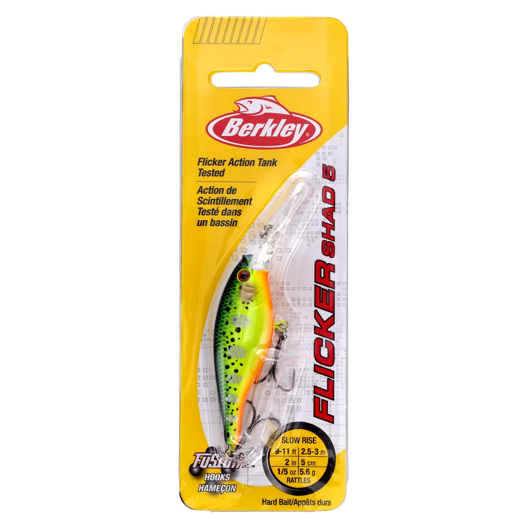 Berkley Flicker Shad®, 2 in, Crankbaits, Crazy Steel (1 Count)