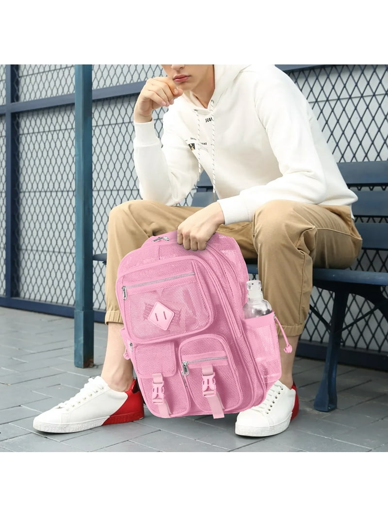 Dakimoe Mesh Backpack School Backpacks Large Capacity See  display picture 1