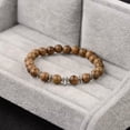 thumbnail image 4 of HOOUN Fashion 8mm Charm Cross Wood Beaded Bracelets Energy Yoga Jewelry for Men Women, 4 of 8