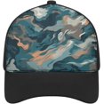 thumbnail image 1 of Blue Camouflage Pattern Baseball Cap Classic Golf Cap Soft Dad Hat Multicolor Adjustable Low Profile Hat Unisex, 1 of 6