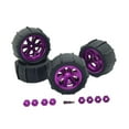 thumbnail image 3 of 4 Uds Ruedas Y Neumáticos de Coche RC Neumáticos de Coche RC Fácil de Instalar Neumáticos RC Reemplazo de Llanta para 1/12 1/14 1/16 1/18 Púrpura, 3 of 8
