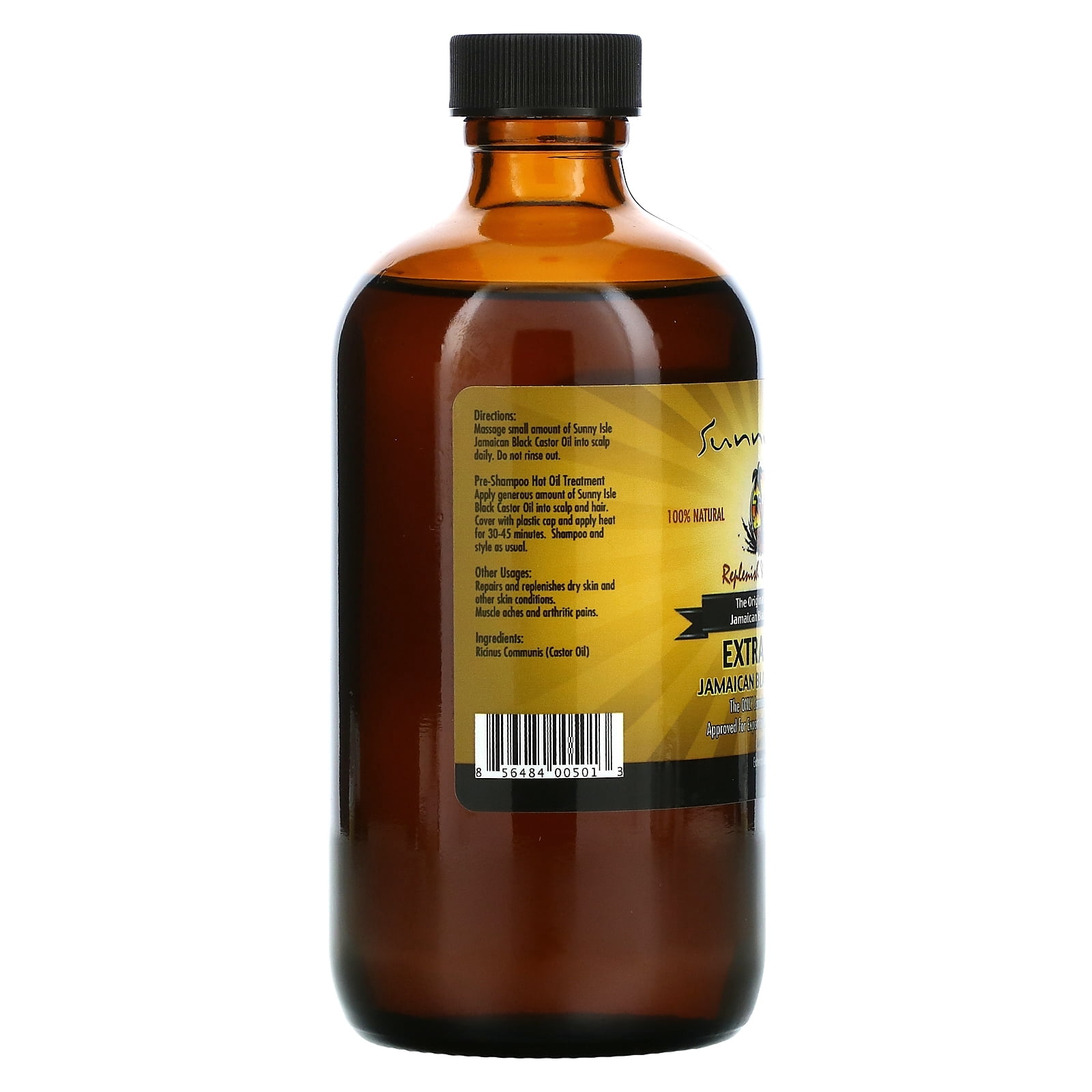 Sunny Isle Extra Dark Jamaican Black Castor Oil, 8 oz