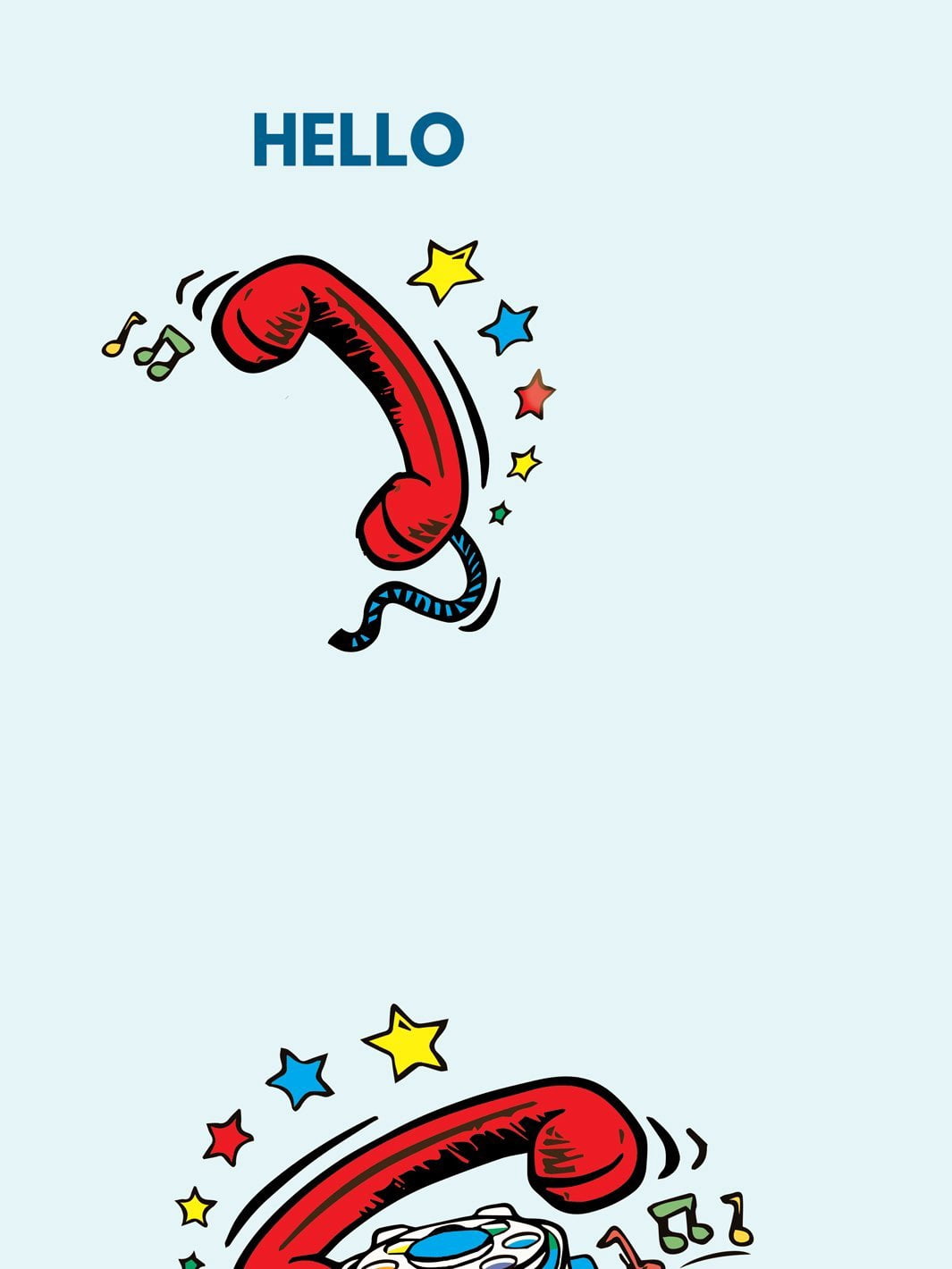 Greetings and Chatter Removable Vinyl Wallpaper By Fisher-Price - Sky