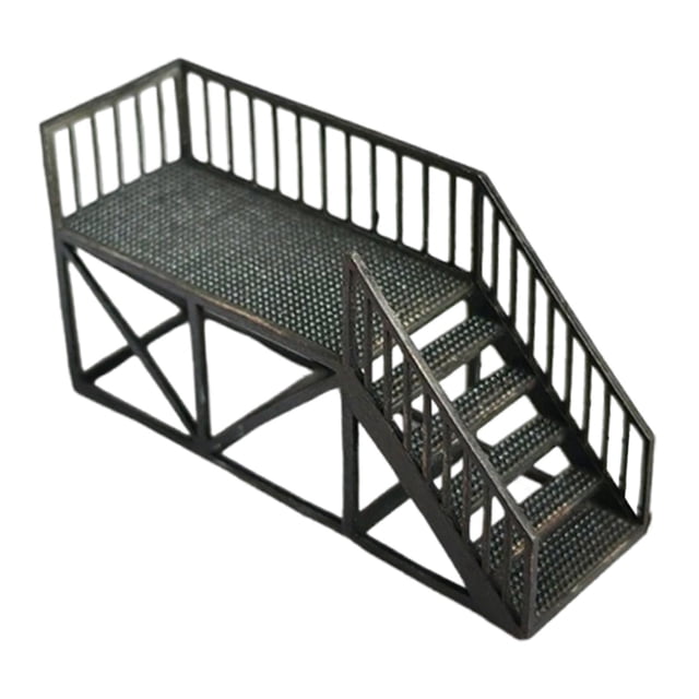 Modelo de escalera a escala 1/64, , pequeño adorno, muebles, escaleras en miniatura, escalera de ático para micropaisaje, casa de muñecas,