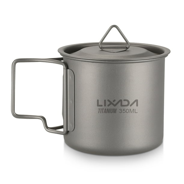 Lixada Ultralight Titanium Cup Outdoor Portable Camping Picnic Water ...
