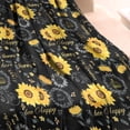 thumbnail image 3 of Black Sunflower Word Pattern Blanket,Comfortable Soft Flannel Throw Blanket,All Season,Warm Lightweight Blankets for Sofa Bed Couch Living Room Chair,30"x40", 3 of 4