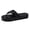 Black, variant on HNMKIU Fashion Platform Slide Sandals Summer Casual Comfort Toe Post Beach Slippers Women Soft Sole Outdoor Indoor Shoes Womens Flip Flops Black,7.5