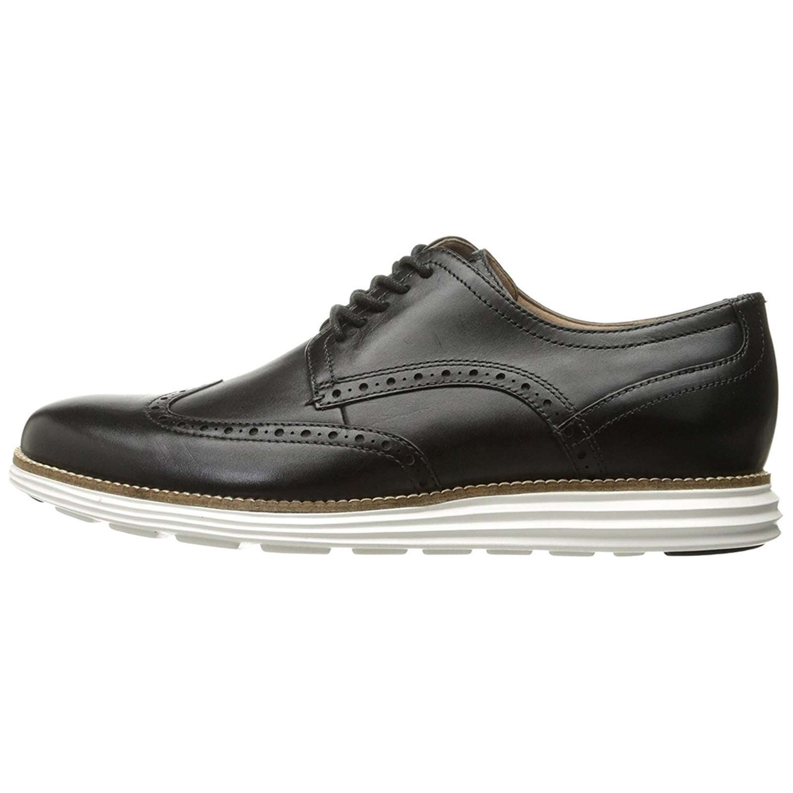 Cole Haan OriginalGrand Shoes Mens Size 10 M Black Leather Wingtip Brogue C26469 Mens Cole Haan Grand+ Wingtip Shoes In Black | Soletrader main image 2
