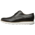 thumbnail image 3 of Cole Haan Grand Tour Wing Oxford Black Leather/White Lace Up Cutout Sneakers (Black Leather/White, 7), 3 of 7