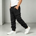 thumbnail image 6 of Edvintorg Boys Sweatpants Solid Color Casual Jogger Elastic Waisted Cuffed Athletic Pant with with Pocket Kids Clothes Size 5-14, 6 of 8