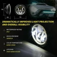 thumbnail image 3 of Pair 7'' LED Headlights Starry Dragon Eyes For Jeep Wrangler JK TJ CJ Chevy II, 3 of 10