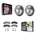 thumbnail image 1 of Transit Auto Rear Coated Disc Brake Rotors and Ceramic Pads Kit for Car 2002 Chevrolet Avalanche 1500 Suburban KGT-101282, 1 of 11