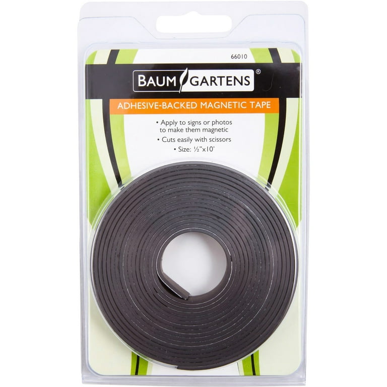 Master Magnetics Pre-cut Magnetic Labeling Strip with Adhesive