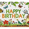 thumbnail image 3 of Colorful Bug Themed Happy Birthday Banner Background Backdrop Party Supplies for Photography Props Kids Birthday Party Decorations Outdoor Celebrations Indoor Decor Events, 3 of 7