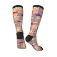 thumbnail image 4 of Fotbe Cute Lamas print Women's Men's Novelty Crew Socks Cotton Socks Knee High Socks for Walking,Running,Nurses,Pregnancy, 4 of 9