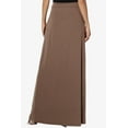 thumbnail image 2 of TheMogan Women's S~3X Drawstring Waist Pocket Drapey Jersey A-Line Long Maxi Skirt, 2 of 7
