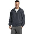 thumbnail image 1 of DESCATALOGADO Sport-Tek Tall Hooded Raglan Jacket 2XLT Gris Grafito deporte-tek TJST73, 1 of 1