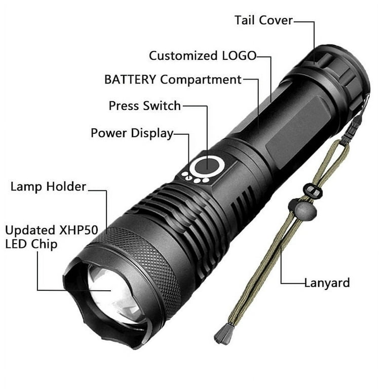 250000 2024 lumen flashlight