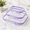 Purple-LMS, variant on 3-Piece Hard Shell Zipper Case Set, Pink-LMS, Multi-Size Organizer Cases