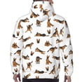 thumbnail image 7 of Pofeuu German Shepherd Dog Print Mens Casual Hooded Collar Drawstring Hoodies Pullover Sweatshirts Casual Long Sleeve Shirts-Small, 7 of 7