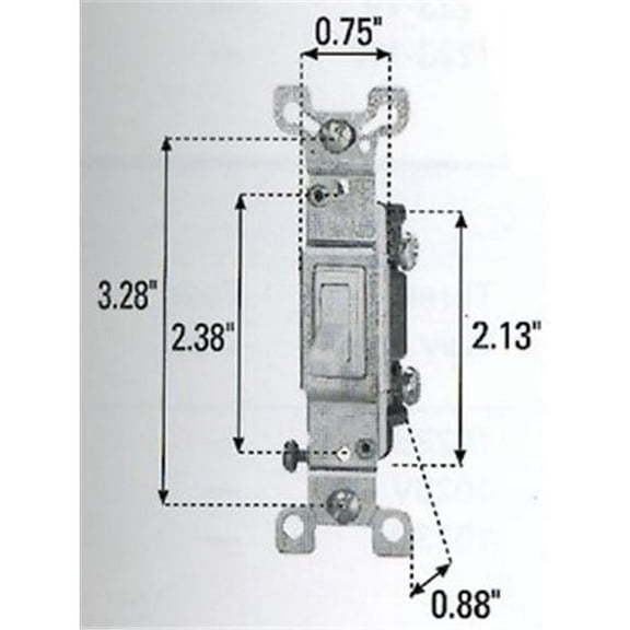 Cooper Wiring Devices 393713110 15A S-Pole Switch - White
