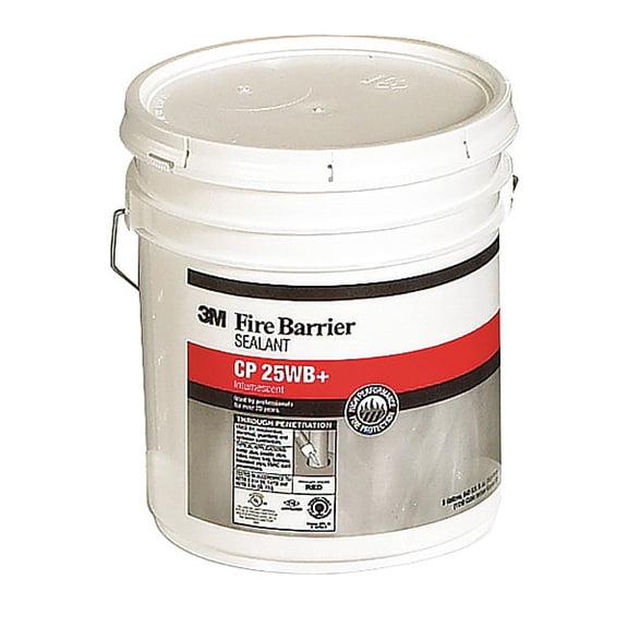 3m Fire Barrier Sealant,5 gal.,Red-Brown CP-25WB 5GAL