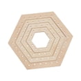 thumbnail image 2 of KLKCMS Gear Shape Weaving Loom Set Weaving Tools for Table Mat Scarf Woven Tapestry Hexagonal 4pcs Set, 2 of 9