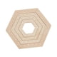 thumbnail image 2 of Telares de madera fáciles de usar, herramientas para tejer y decorar paredes. Juego de 4 piezas hexagonales, 2 of 9