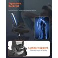 thumbnail image 6 of BestOffice Ergonomic Office Chair, Lumbar Support, Swivel Rolling for Men, Women(White), 6 of 7