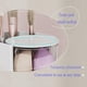 thumbnail image 2 of Soporte para Brochas de Maquillaje Organizador de Brochas de Maquillaje con 2 Ranuras, Organizador de CosméTicos Giratorio de 3 , Caja de Maquillaje de Escritorio, Rosa, 2 of 5