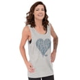thumbnail image 4 of Faith Love God Heart Christian Womens Plus Size Graphic Tank Top Brisco Brands 2X, 4 of 5