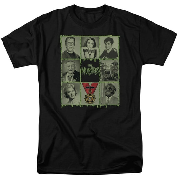 Munsters Men's Blocks T-shirt Large Black