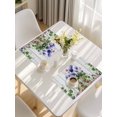 thumbnail image 5 of Spring Easter Placemats Set of 6, Purple Floral Summer Botanical Vintage Placemats for Dining Table, Place Mats for Kitchen Tabletop, Waterproof Wipeable Dining Table Mats Set, 5 of 9
