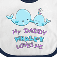 thumbnail image 4 of Inktastic My Daddy Whale-y Loves Me Boys or Girls Baby Bib, 4 of 4
