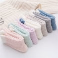 thumbnail image 7 of Coral Fleece Socks for Women, Plush Extra Thick Fuzzy Socks with Non-Slip Grips, Soft Warm Sleeping Socks for Winter, Cozy Home Lounge Slipper Socks for Indoor Comfort, 7 of 7