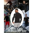 thumbnail image 6 of ANYFIT WEAR Men Athletic Cool Dry Fit T Shirts Long Sleeve Fitness Running Sports Muscle Gym Workout Patchwork Undershirt, 6 of 6