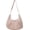 Pink, variant on Nylon Crossbody Bag Unisex Tote Bag Large Solid Commuter Dumpling College Pleated Shoulder Messenger Bag