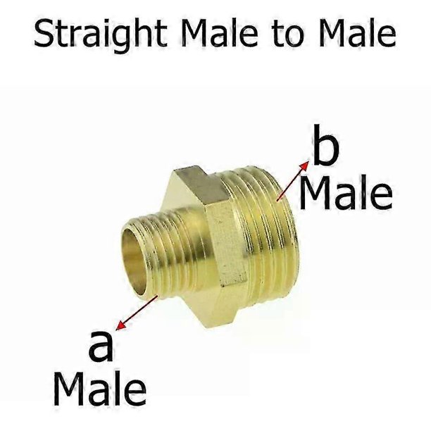 Brass Hex Bushing Reducer Nipple Pipe Fitting Male Female Thread 1/8 1/4 3/8 1/2 3/4 PT Water Gas Air Adapter Coupler Connector