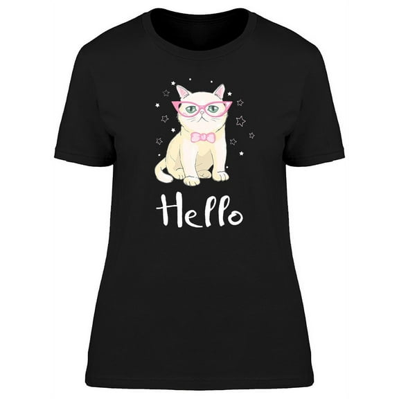 British Shorthair Cat Hipster T-Shirt Women -Image by Shutterstock, Female Small