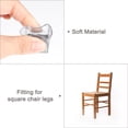 thumbnail image 4 of Protectores de piso para patas de silla Uxcell, tapas de cubierta para patas de silla de fieltro para pisos de madera 0.79"x0.79" 24 piezas, 4 of 7