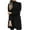 Black women winter coat, variant on Women Fuzzy Fleece Overcoat Lapel Open Front Long Cardigan Turn Down Collar Faux Fur Warm Winter Outerwear Jackets