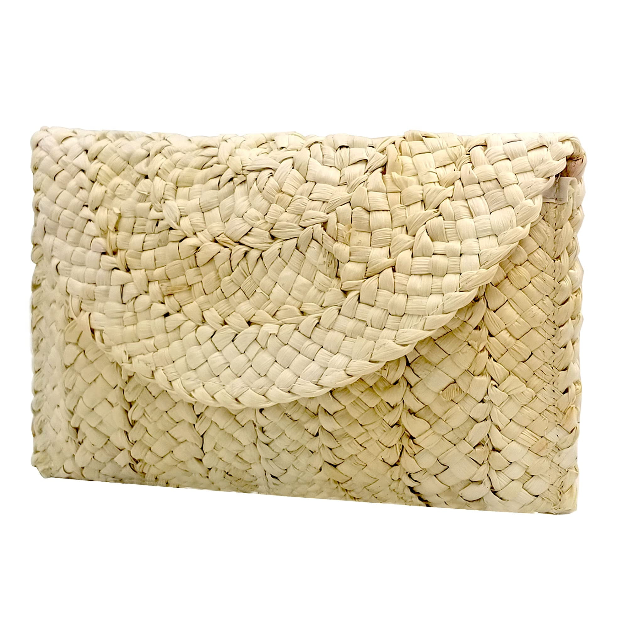 Women’s Straw Evening Clutch Purse Summer Beach Handbag Straw Woven
