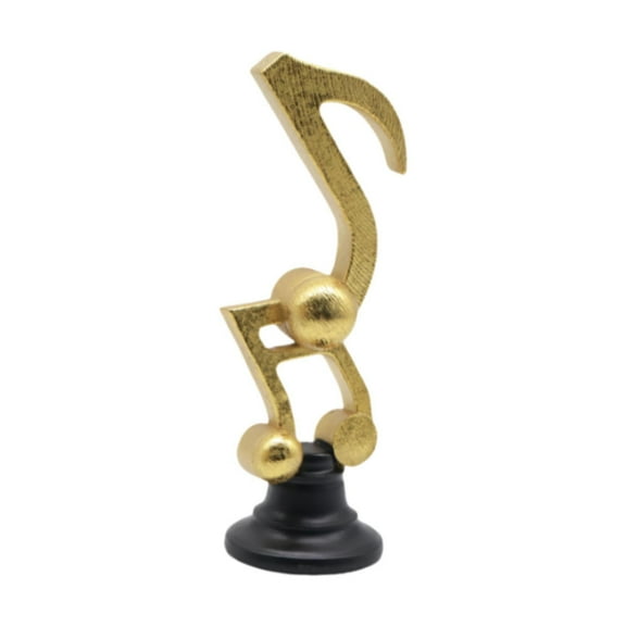 TISHITA Music Note Sculpture Decorative Figurine Modern Decor Musical Decoration Tabletop Ornament Table Centerpiece for Office Shelf M