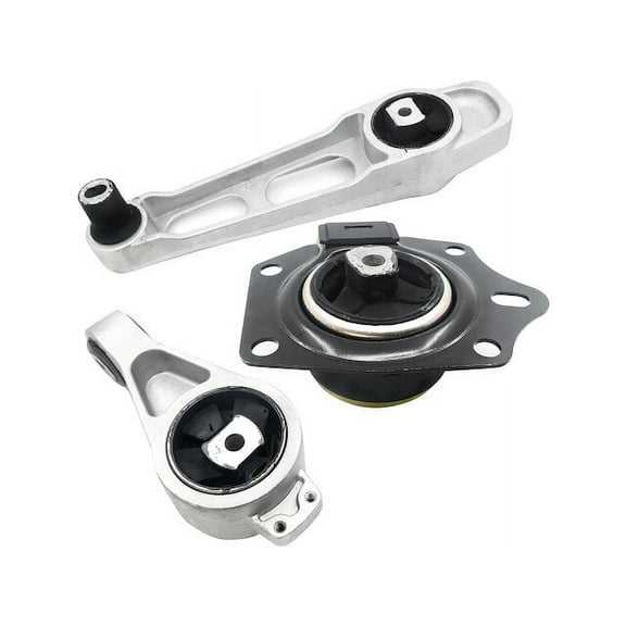Engine Motor Mount Kit - 3 Piece - Compatible with 2000 - 2001 Plymouth Neon 2.0L 4-Cylinder